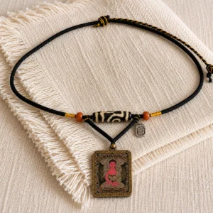 The Dzi Reliquary Hidden Sea necklace image 1